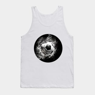 Soccer ball of fire Tank Top